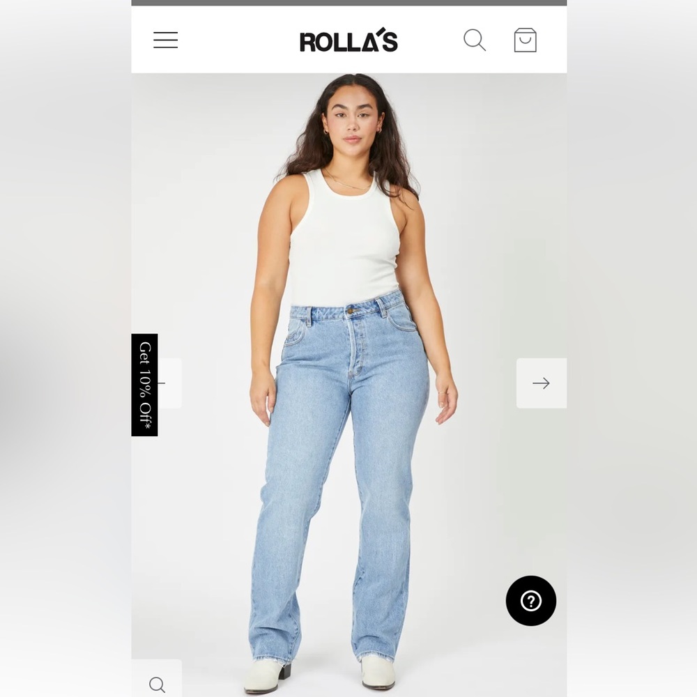 Rollas classic straight jean